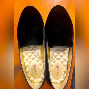 Birdies Classic Black velvet flats